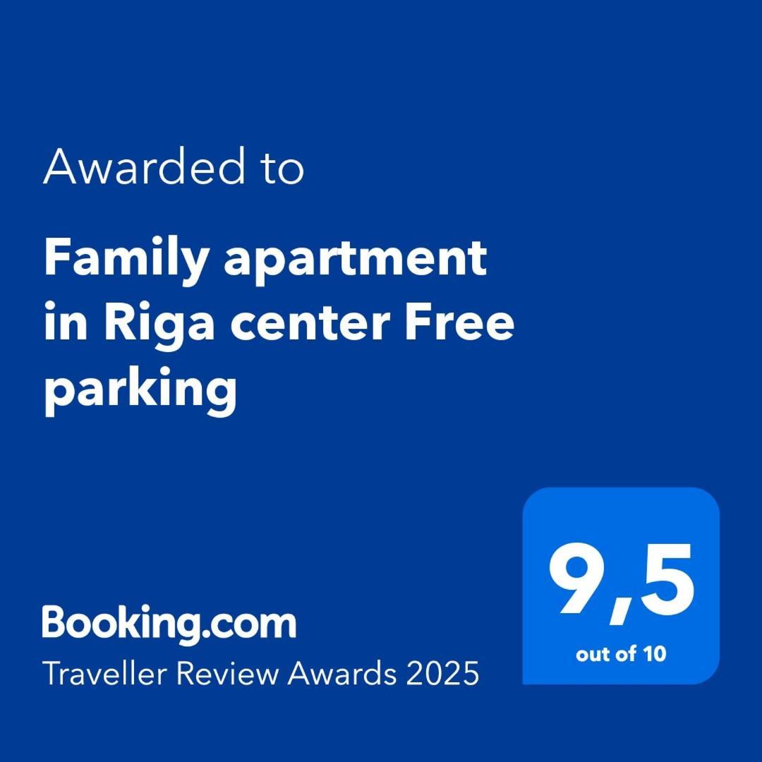 Family Apartment In Riga Center And Free Parking Exterior photo